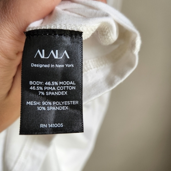 Alala Signature Tank with Black Mesh Size XS - Picture 4 of 9